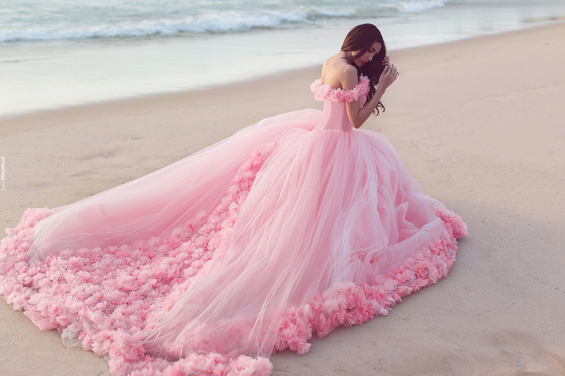 wedding flower dress