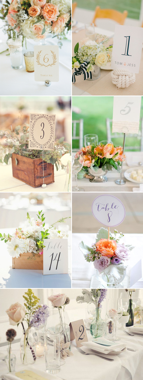 43 Creative DIY Wedding Table Number Ideas - Praise Wedding