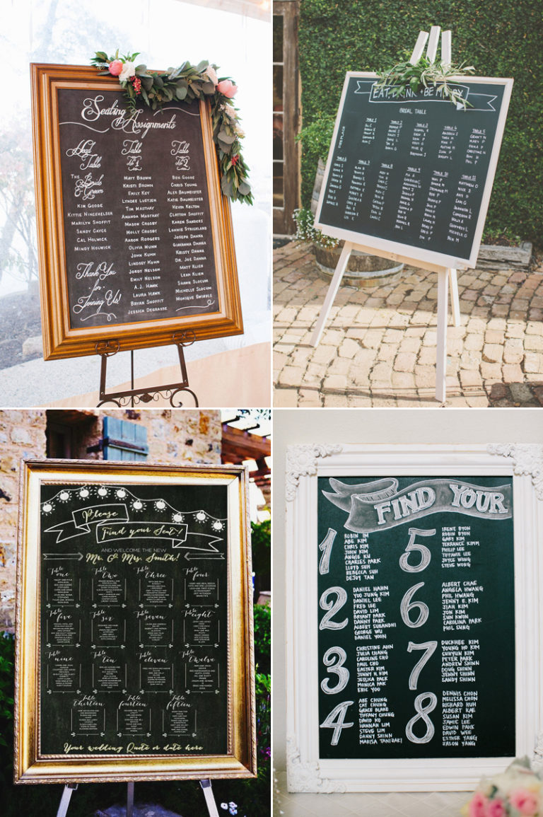 32 Creative Reception Seating Chart and Place Card Ideas Your Guests