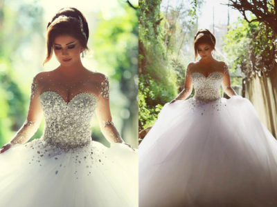 30 Jaw-Droppingly Beautiful Beaded Wedding Dresses with Glamorous ...