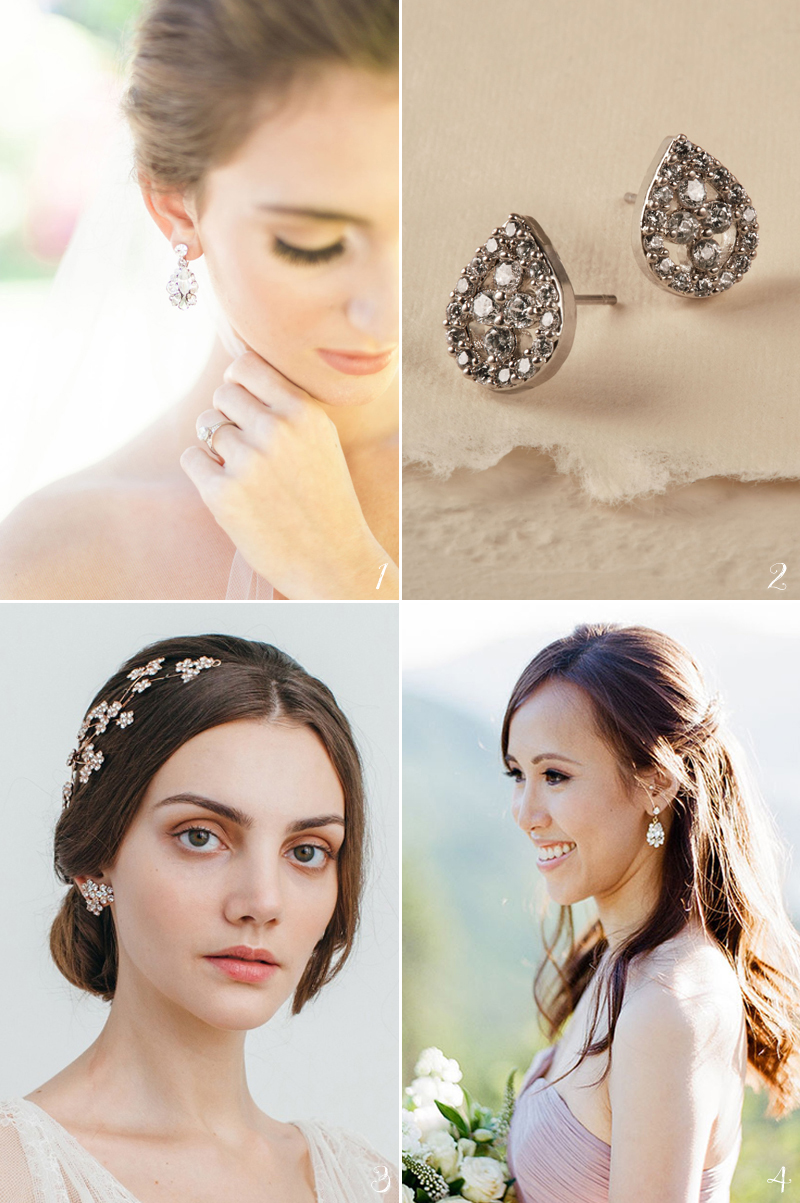 Bridal Earrings  Best Wedding Earrings for your Face Shape  Earrings  square face Heart shaped face hairstyles Diamond face shape hairstyles