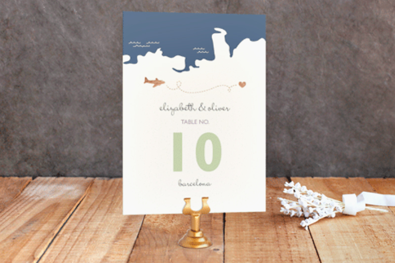 Long Distance Themed Wedding Invitations 6