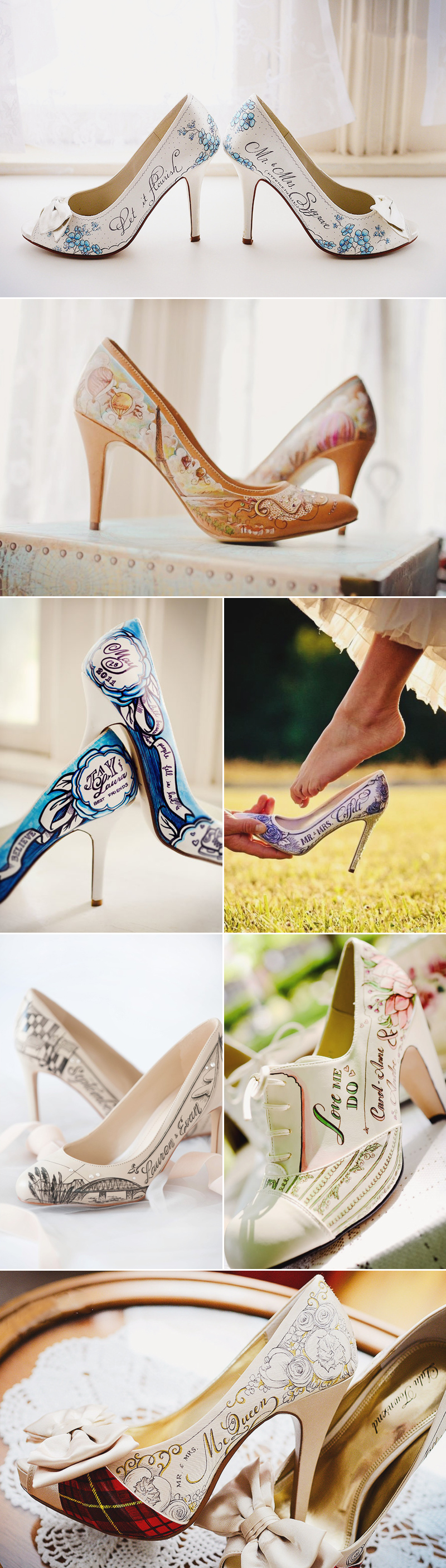 customized wedding shoes