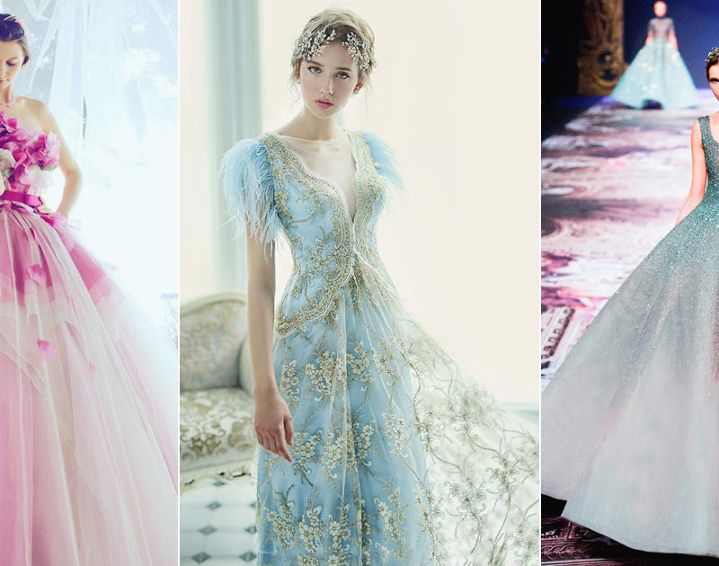 24 Magical Colored Gowns for a Fairy Tale Wedding! - Praise Wedding