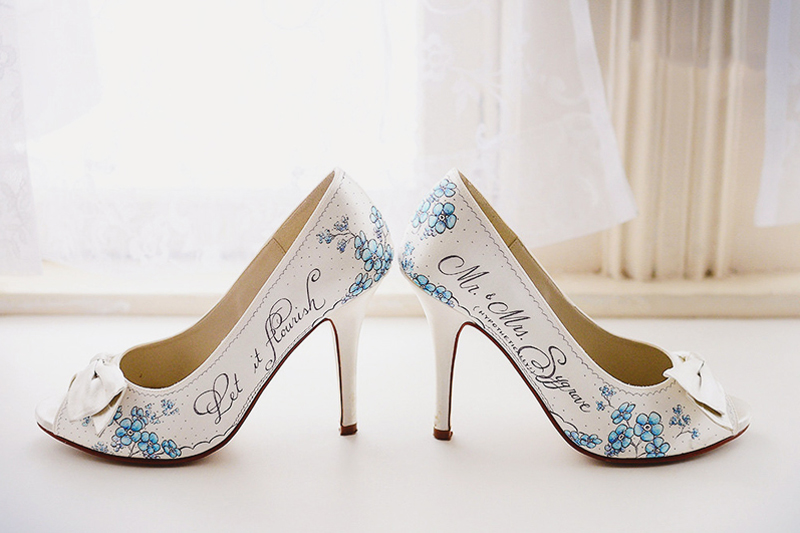 engraved wedding shoes