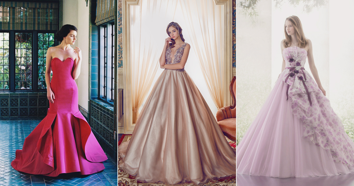 The 7 Major Color Trends for Fall 2017 Reception Gowns! - Praise Wedding