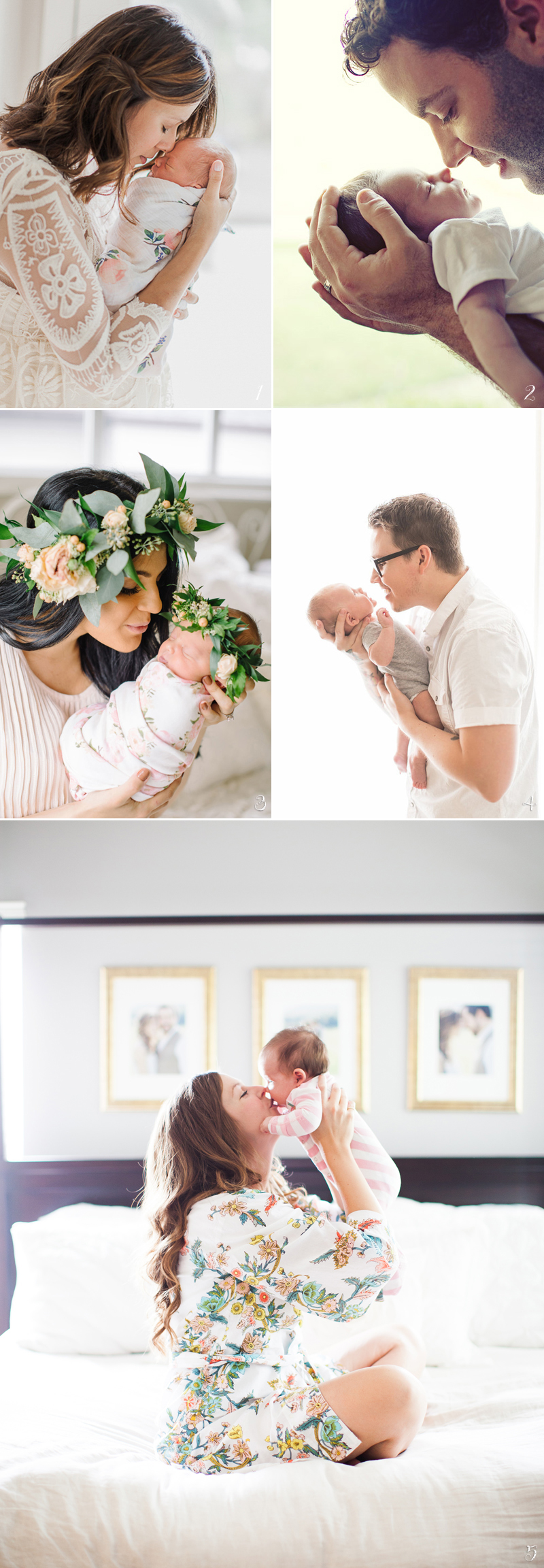 DIY newborn photos part 3: posing with family members (mom & dad)