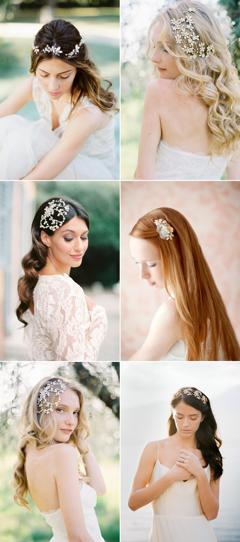 bridal hair accessories for hair down