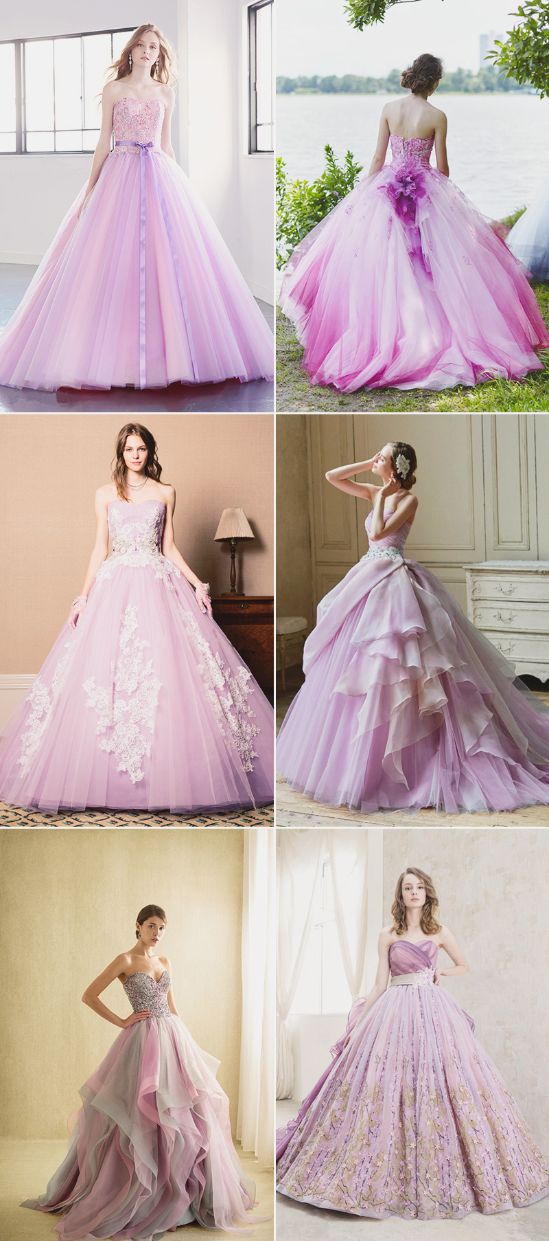 a purple wedding dress