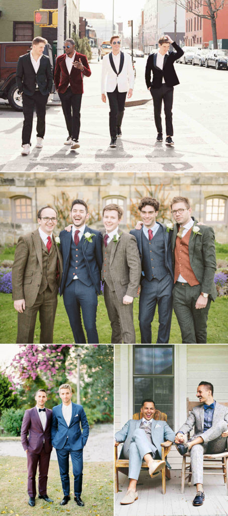 New Rules For the Guys! 5 Ways to Master The Mismatched Groomsmen Trend ...