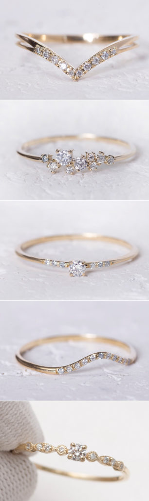 Wedding Band Pairings! 30 Anything-But-Plain Wedding Bands That Pair ...