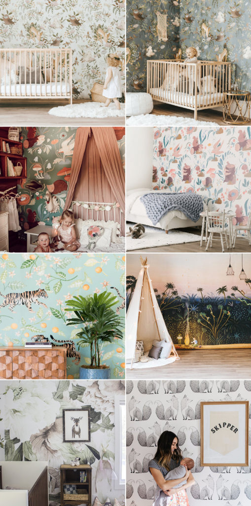 Whimsy Woodland-Themed Nursery Trend! 24 Modern Baby's Room Wallpapers ...