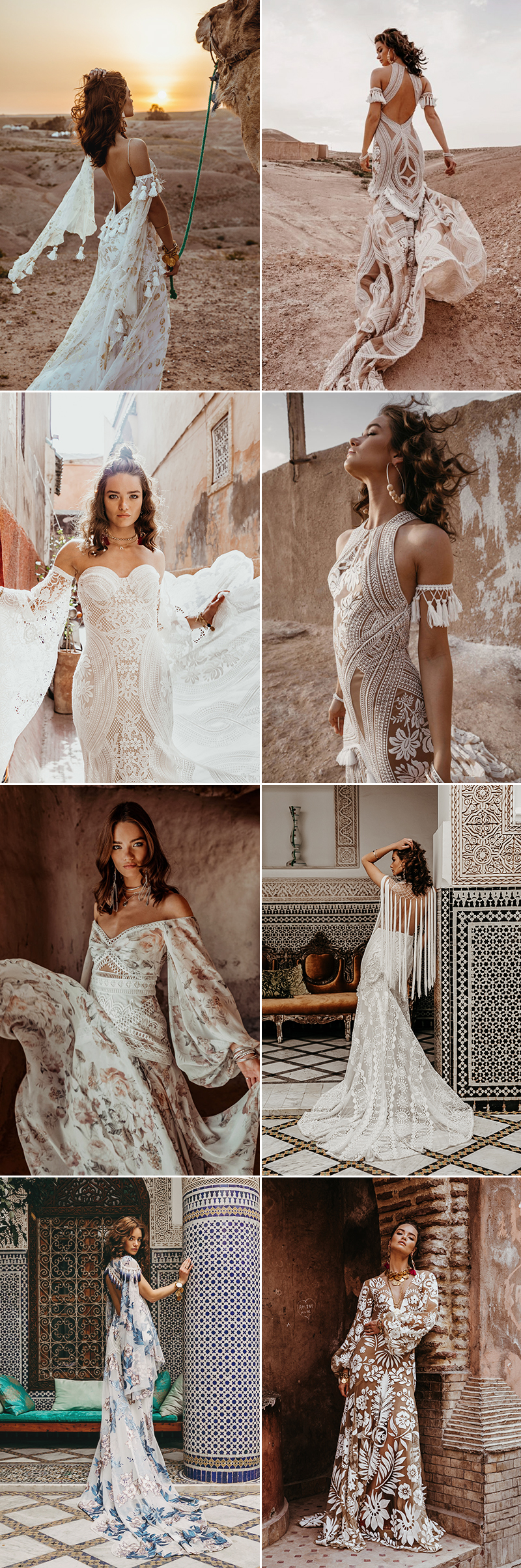 bohemian inspired wedding dresses