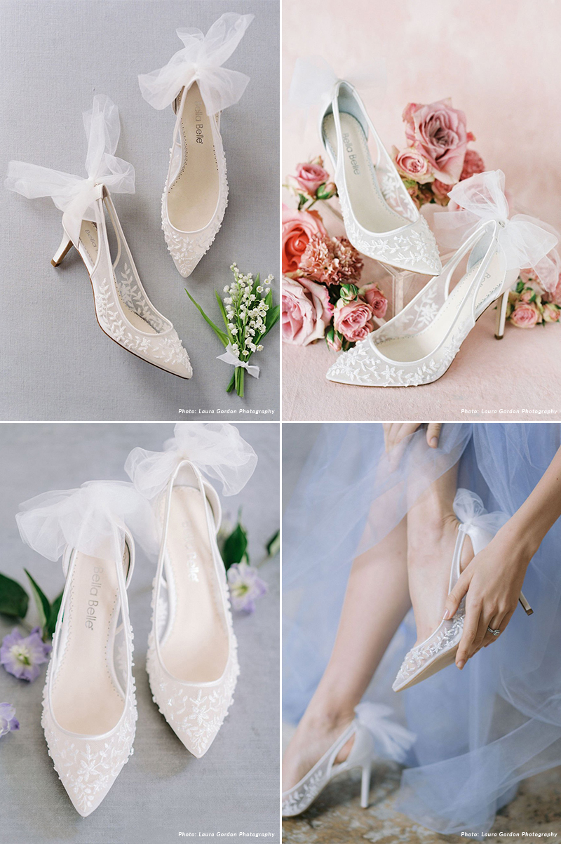bridal shoes kitten heel ivory