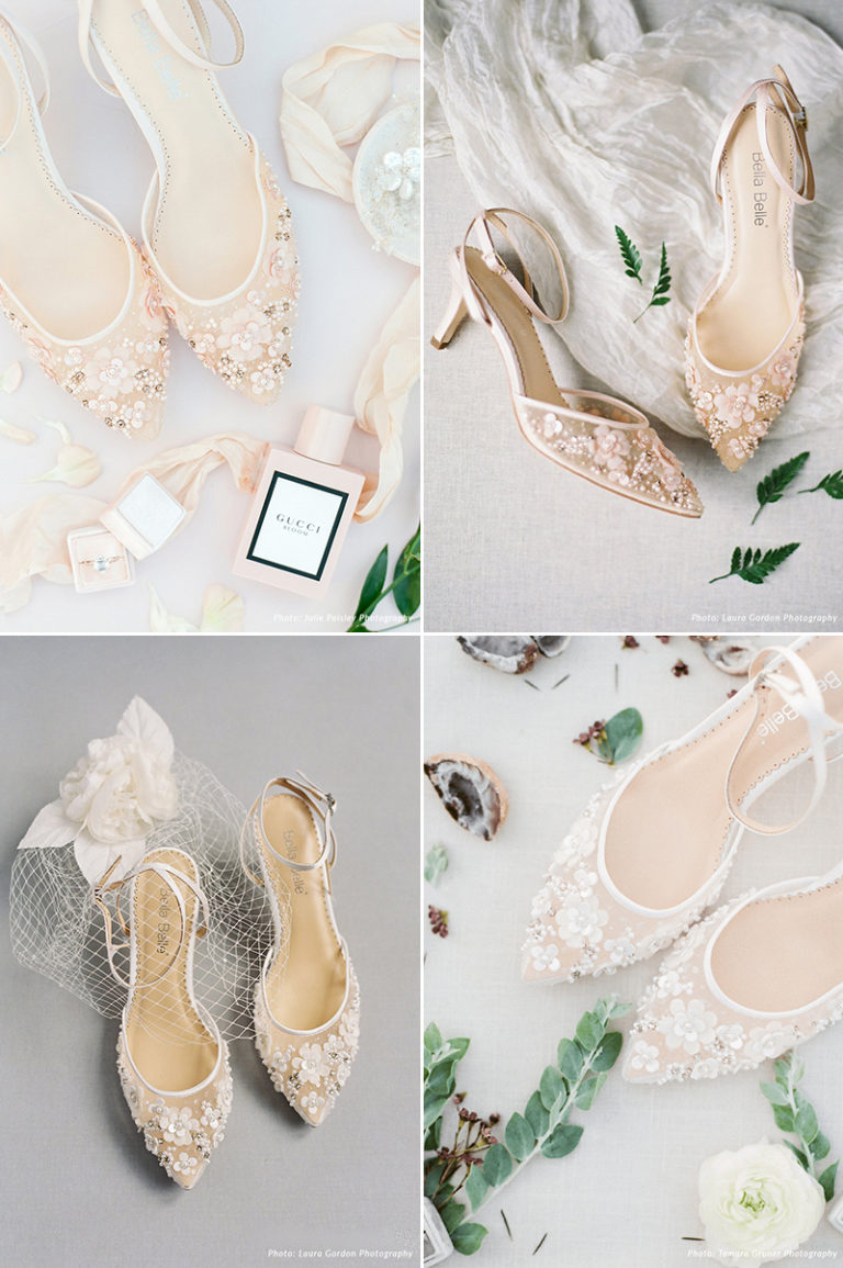12 Beautiful and Comfortable Low Heel Wedding Shoes You Can Actually ...