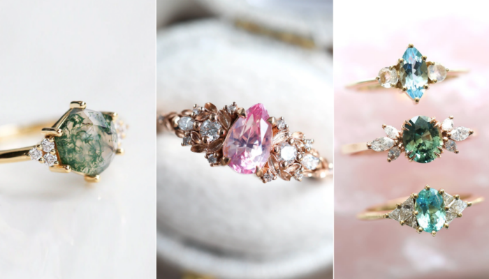 New Gemstone Engagement Rings for Couples Who Want Something Unique